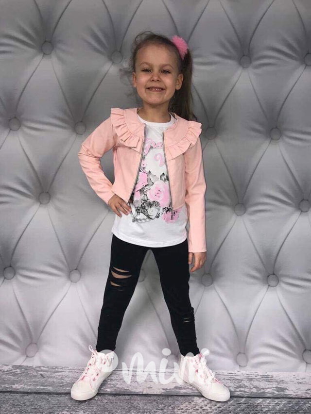 Jarní ripped set s bundičkou pink
