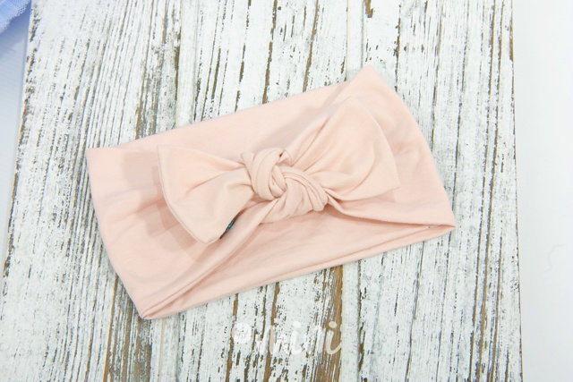Old pink maxi stretch čelenka s mašličkou