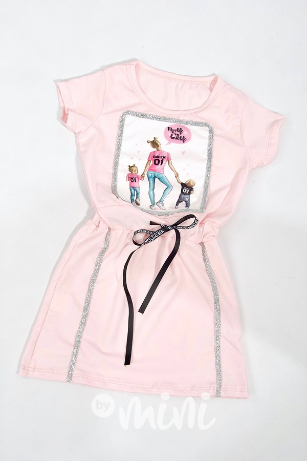 Mom life summer dívčí dress