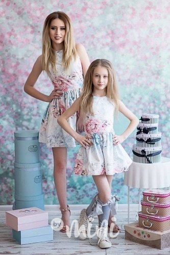Luxusní šaty flowers matka + dcera