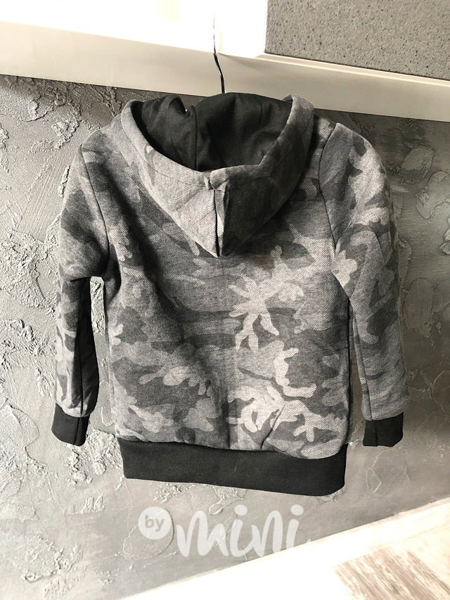 Army sporty mikina oranž neon
