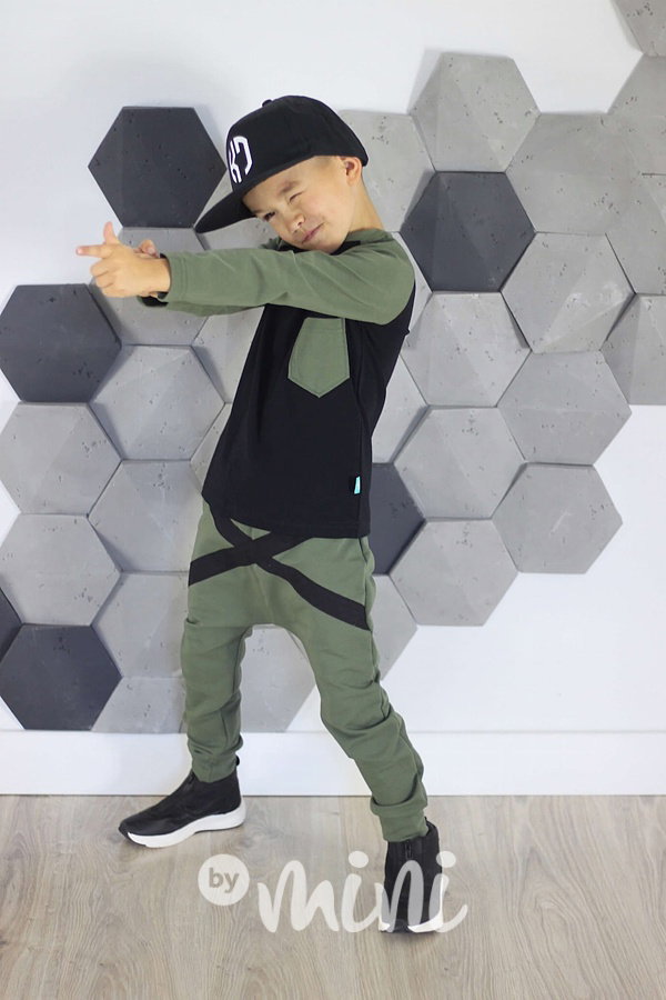 eXtra baggy tepláčky khaki