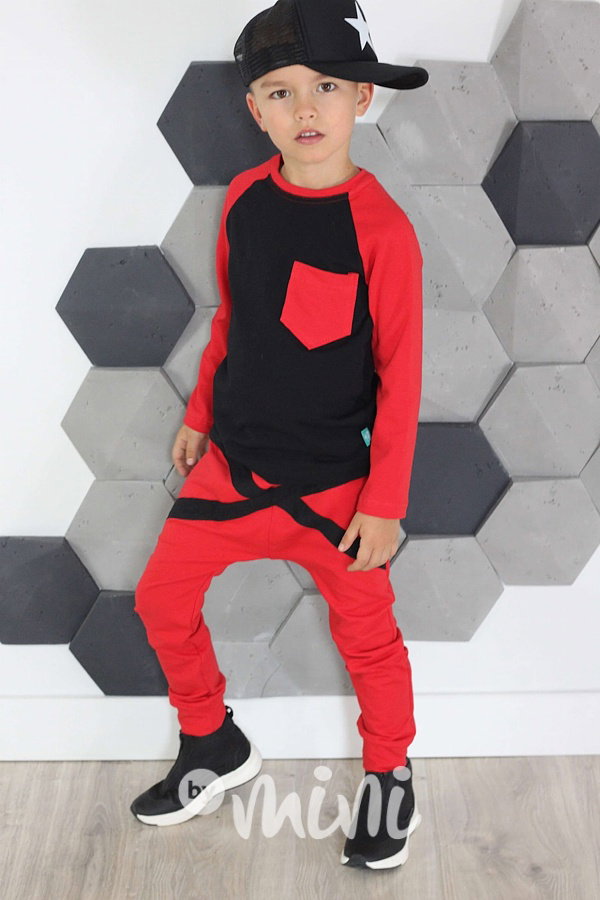 Red/black triko longsleeve
