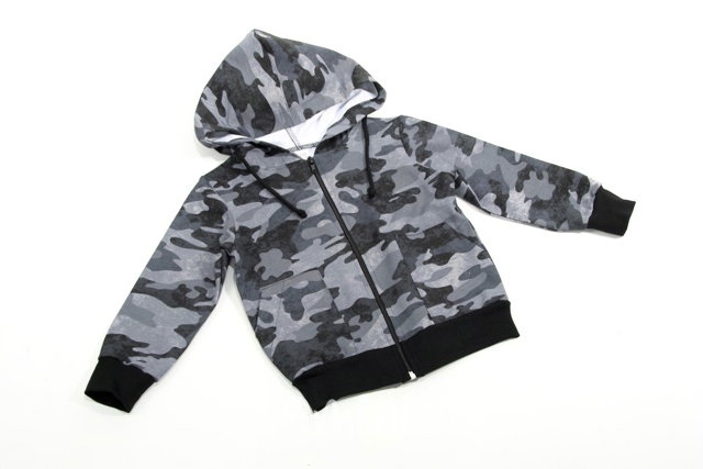 Grey army mikina s kapucí