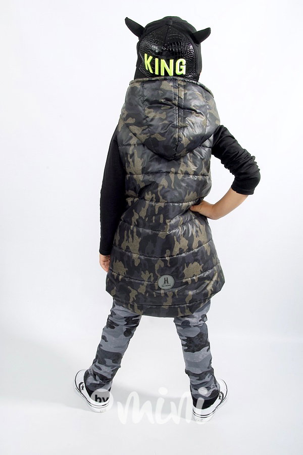 Chlapecká army vesta long