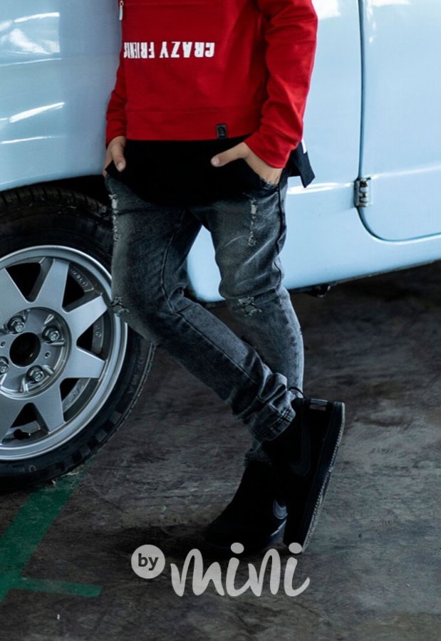 Ripped jeans black