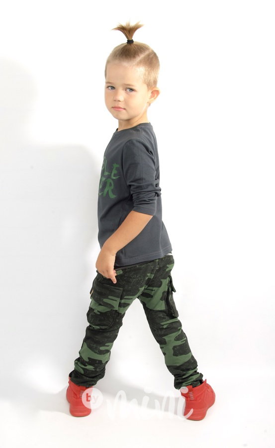 Khaki army baggy kapsáče zip