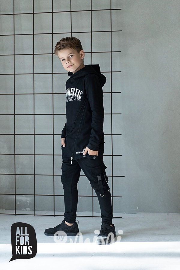 Černá zipová mikina authentic