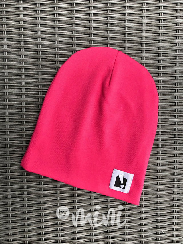 Dvojitá beanie čepka růžová