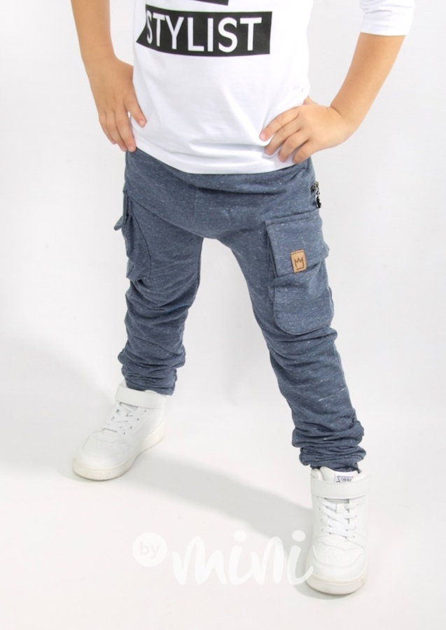 Melange blue kapsáče zip