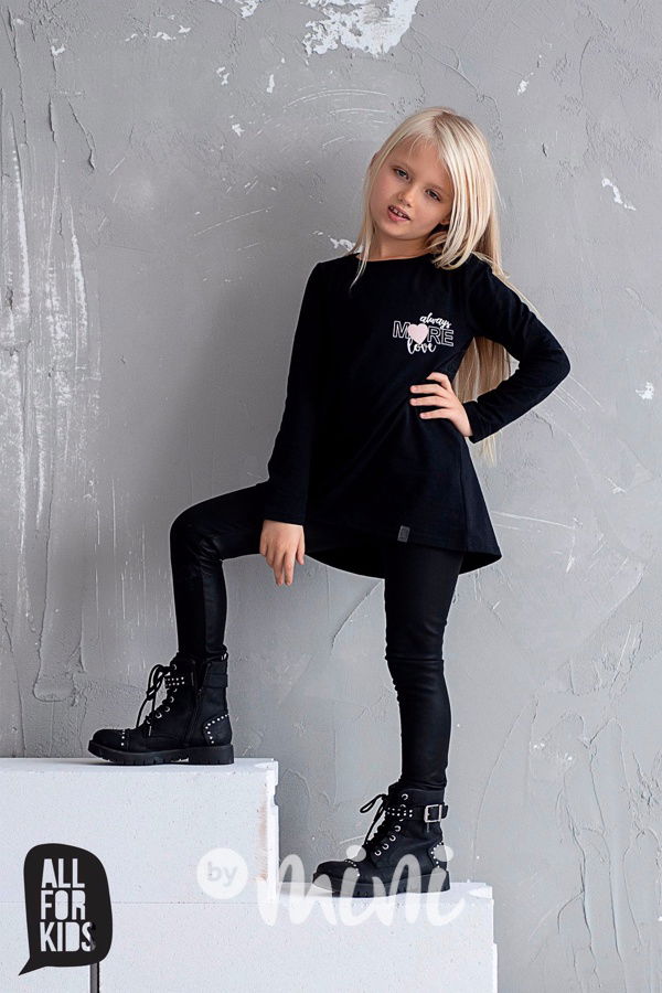 Leather mat vyteplené legíny se strukturou