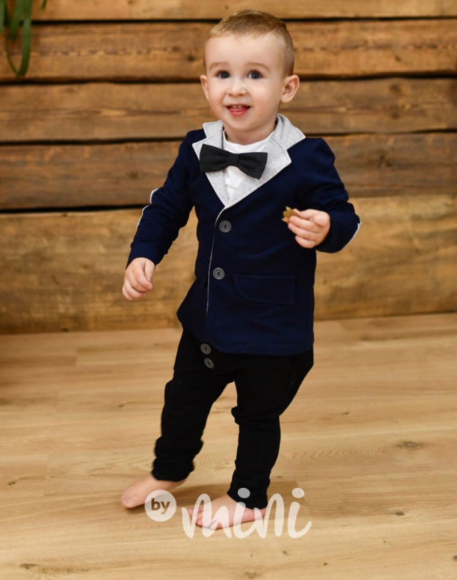 Modré cotton chlapecké sáčko