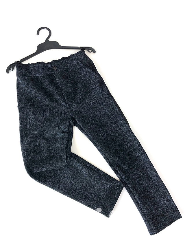 Blue melange elegant pants