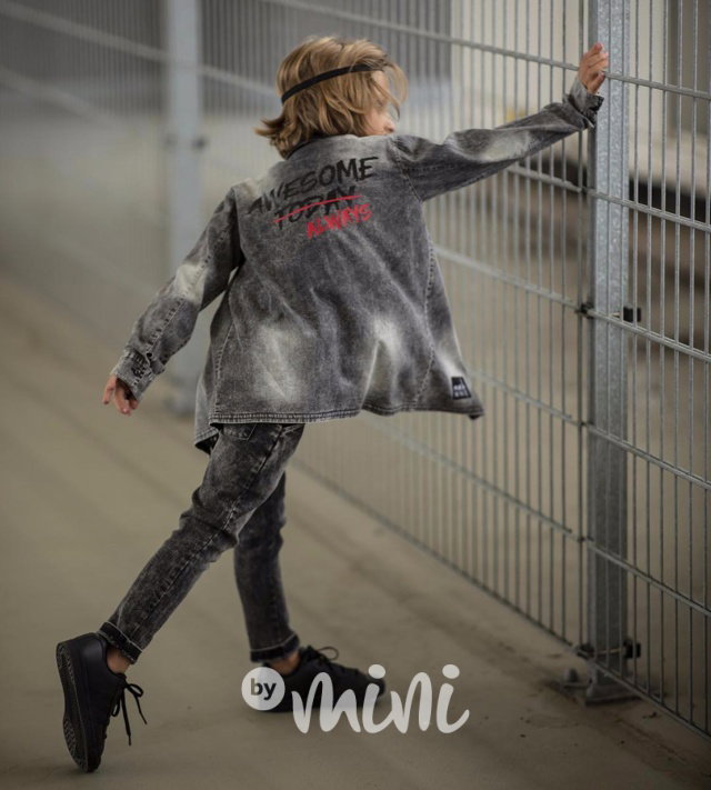 *Premium* black denim košile
