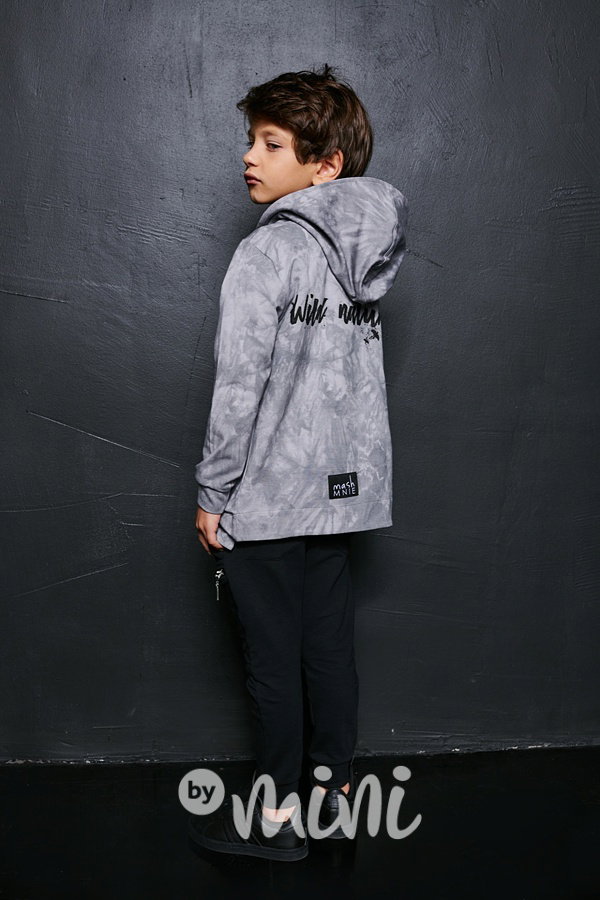 *Premium* wild mikina - grey tie dye
