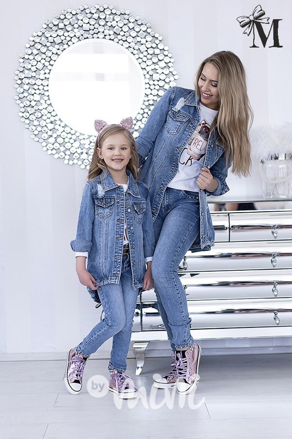 Denim parka
