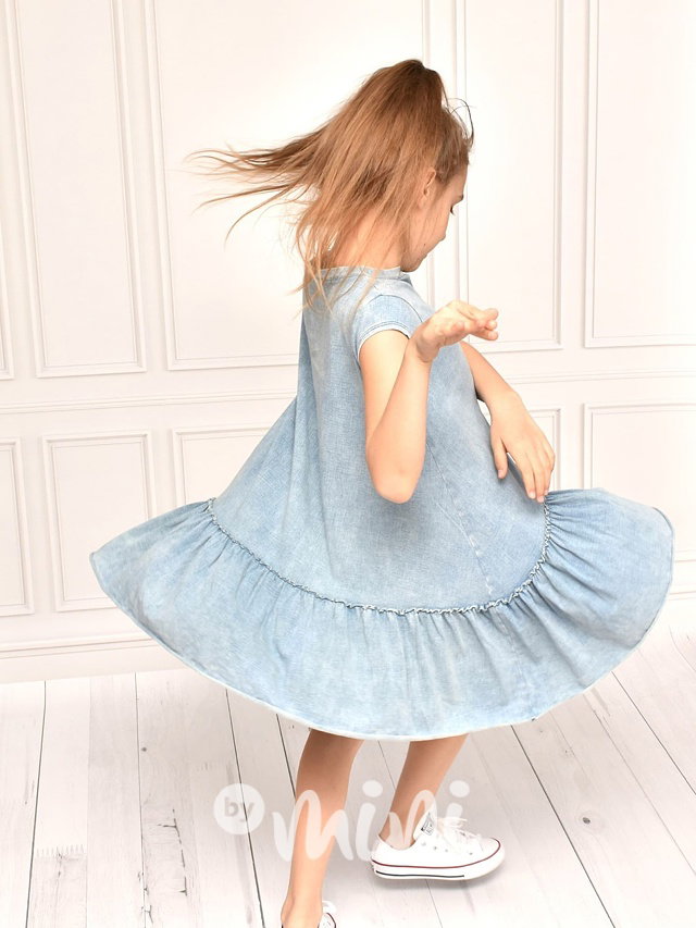 Soft denim oversize šaty *TOP*