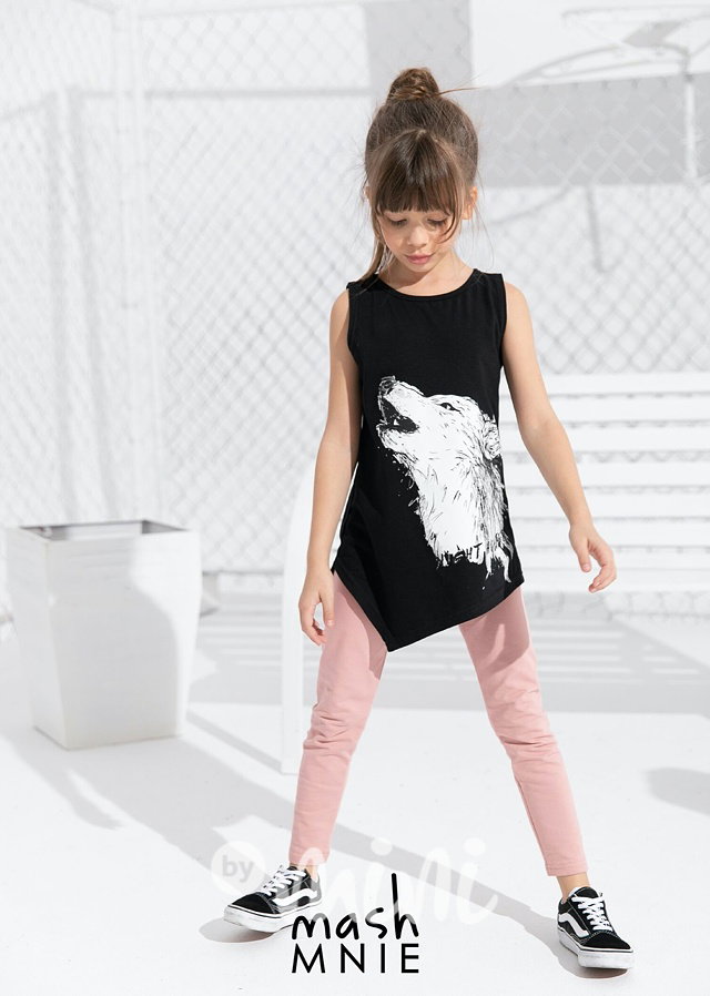 Wolf asymetrický long top černý *Premium*