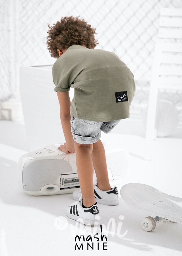 Triko MashMnie s kapsou khaki *Premium*