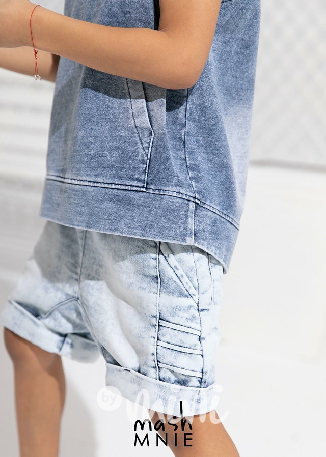 Hoodie blůzka s kapucí jeans *Premium*