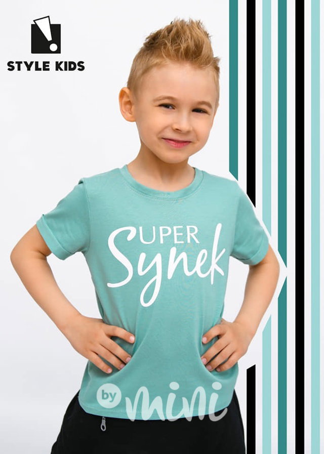 Super synek chlapecké triko mint