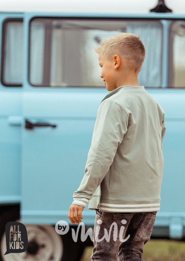 Bomber mikina Explore - mint