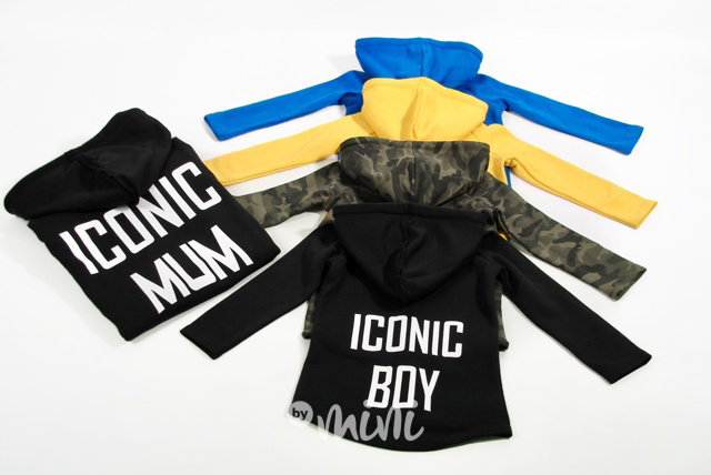 Iconic boy long mikina - mustard