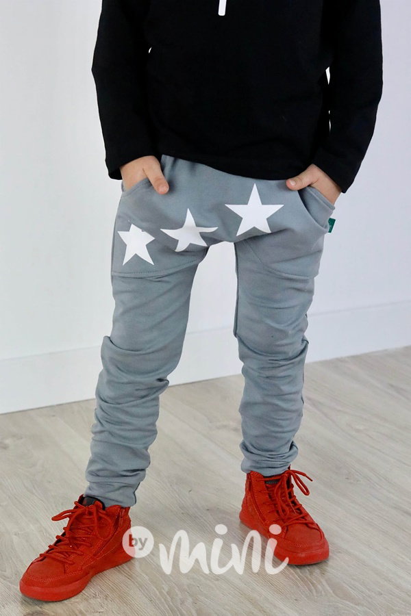 Stars baggy tepláčky šedé