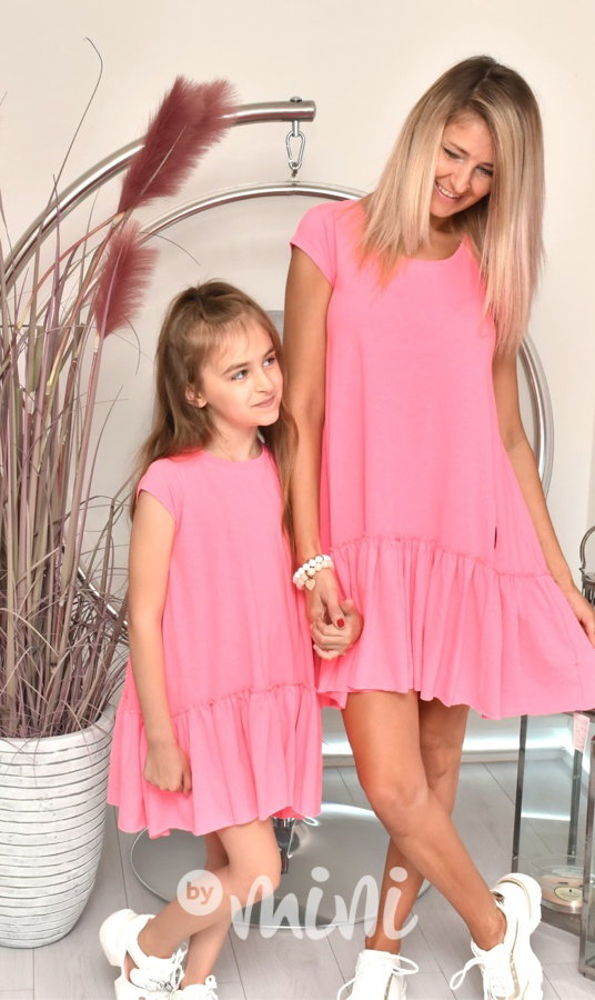 Neon pink dívčí šaty *TOP*
