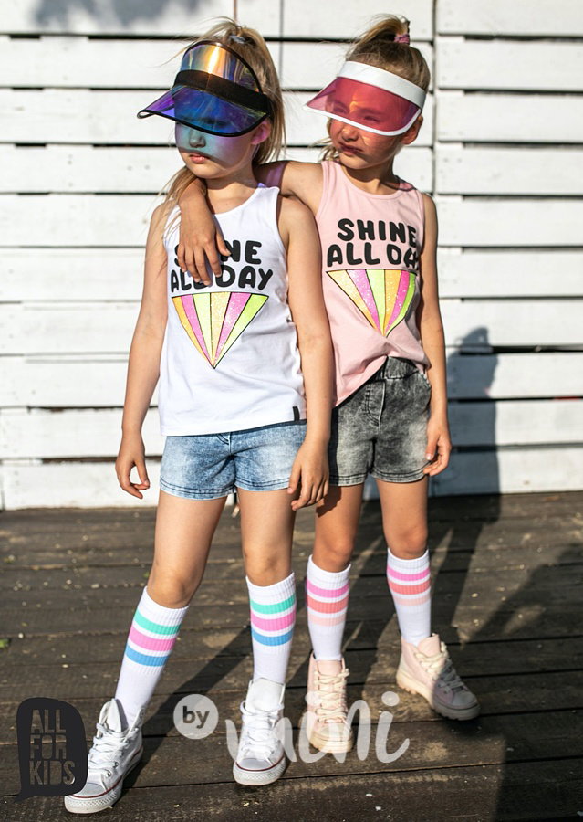 Shine tank top - bílý