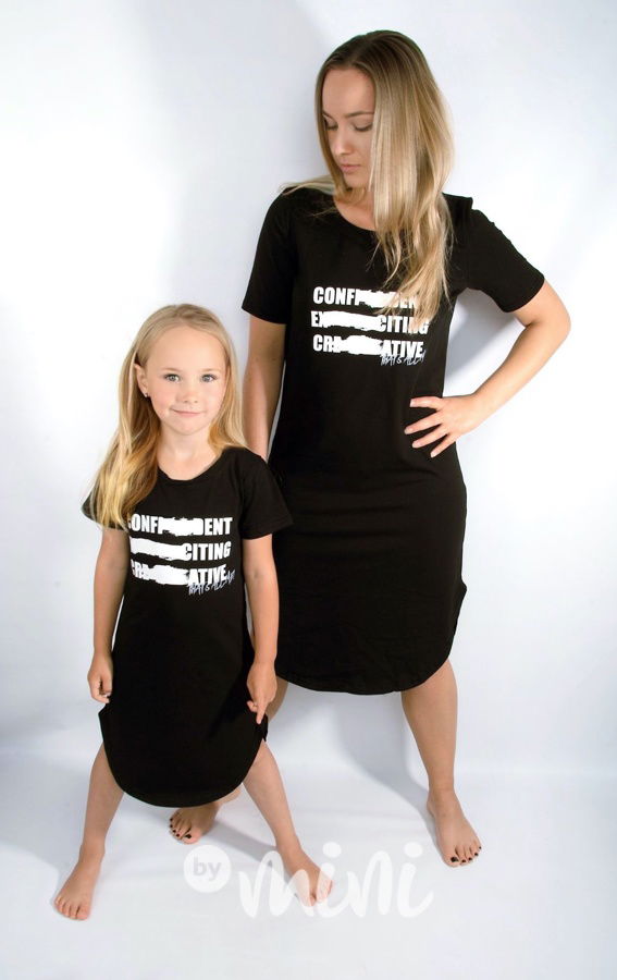 Creative long šaty black