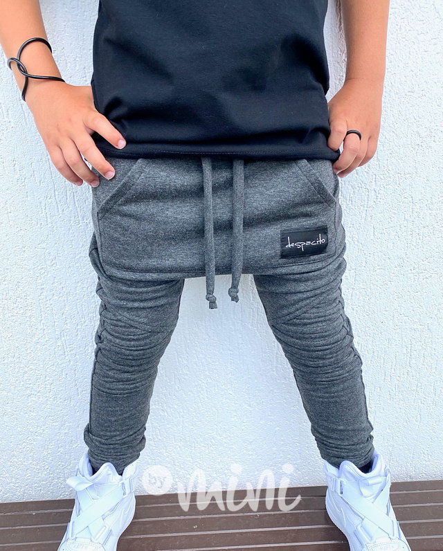 Despacito biker pants grey melange