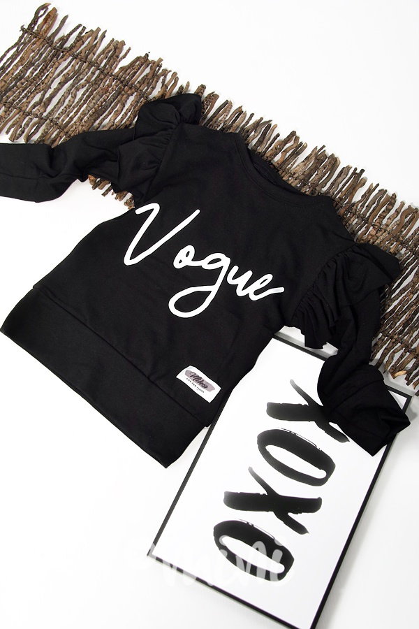 Vogue blůzka s volánky - černá