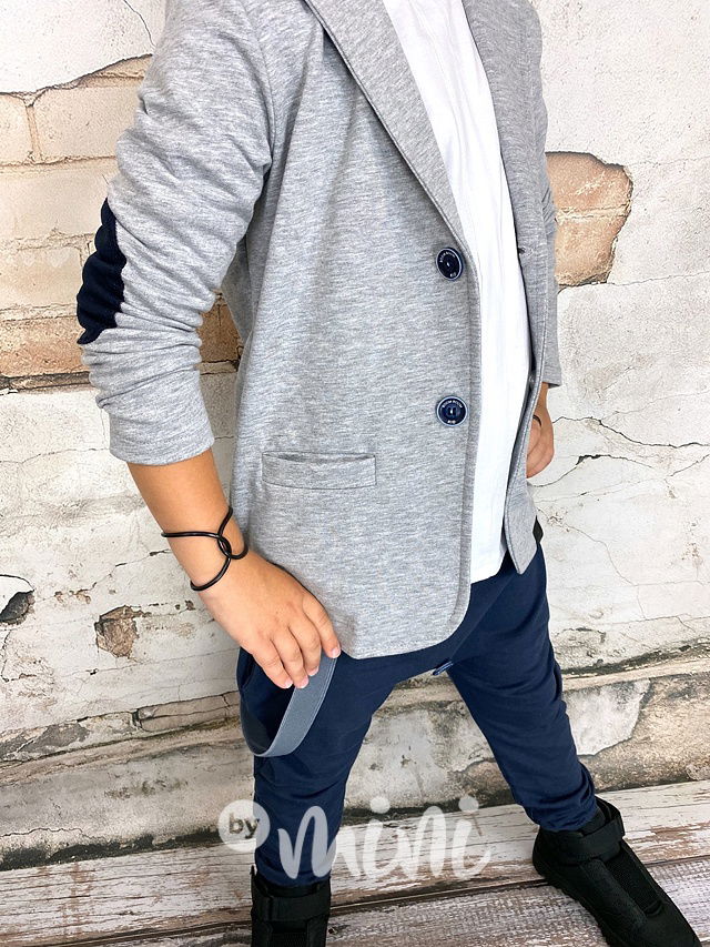 Šedé chlapecké sako