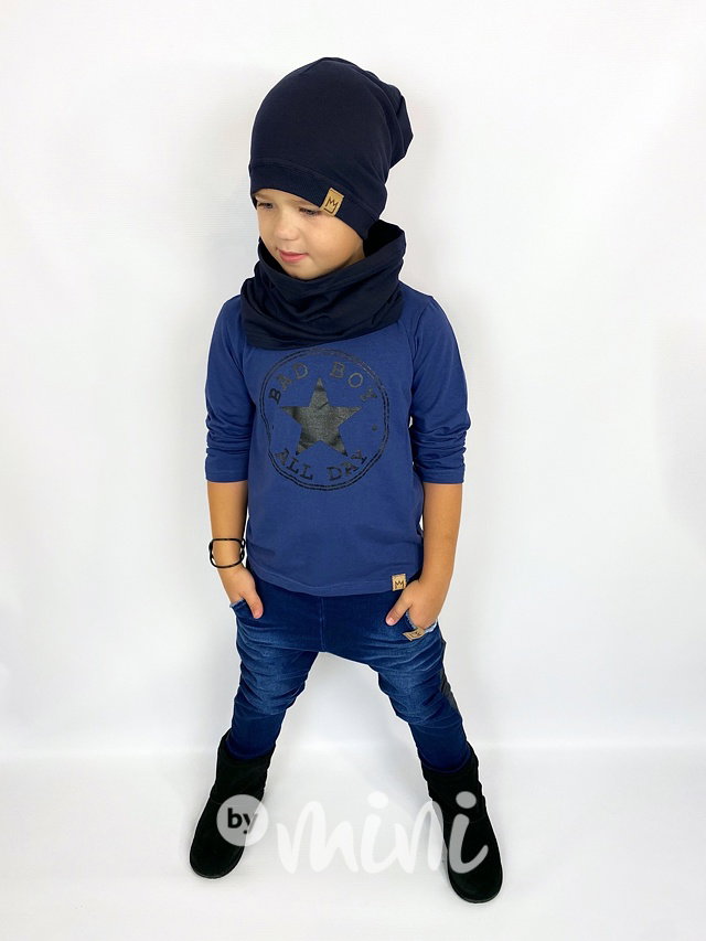 Bad boy longsleeve chlapecké triko blue