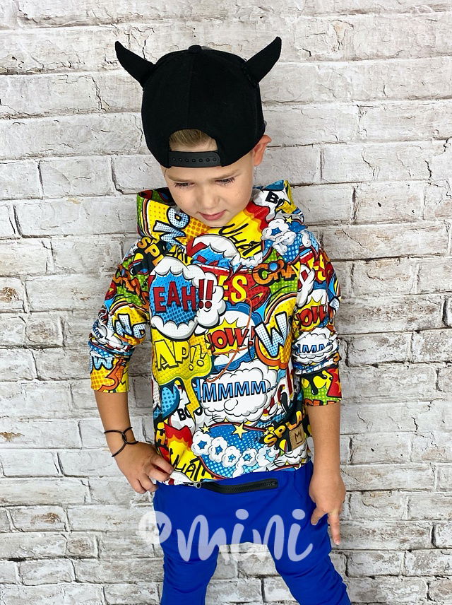 Comics cool chlapecká mikina