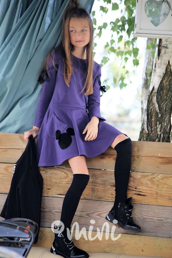 Mickey fiolet šaty