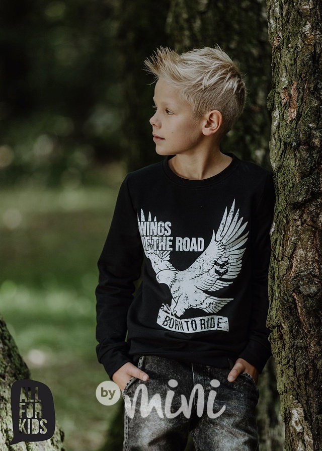 Born to ride mikina černá *by AFK*