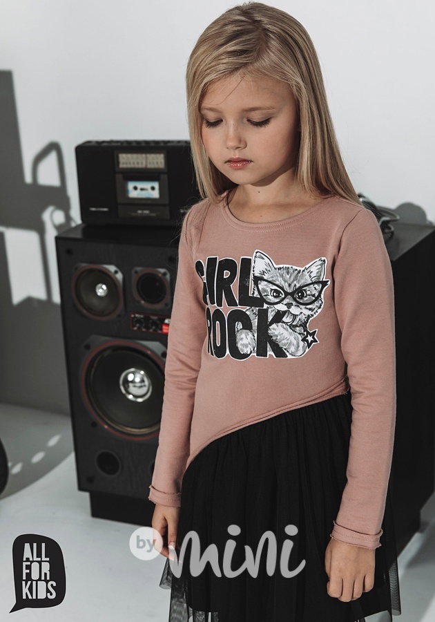 Girl rock šaty pink/black *by AFK*