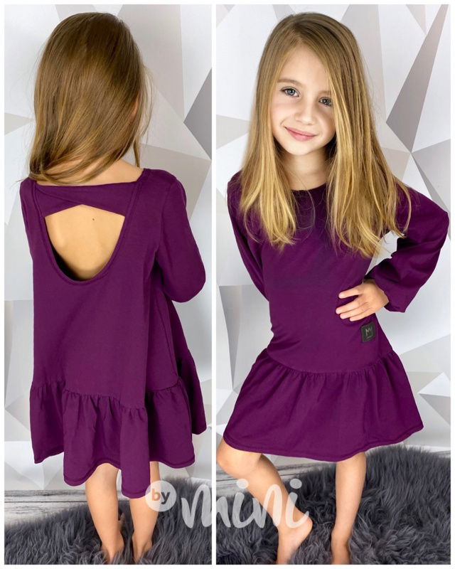 Boho purple šaty