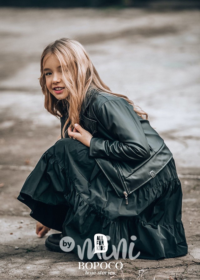 Eco leather bunda černá #MiniMe
