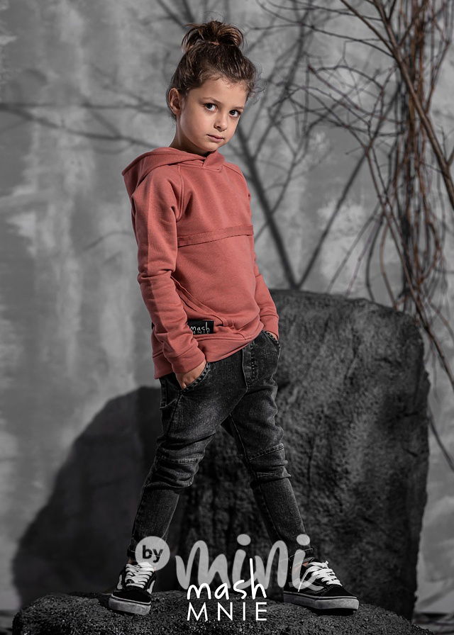 Ice grafit jeans s prošitím *MashMnie*