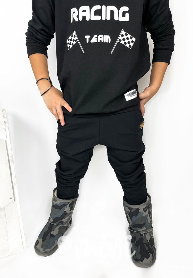 Černé chlapecké tepláky - BASIC