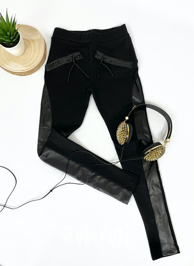 Teenage jegginy duo leather