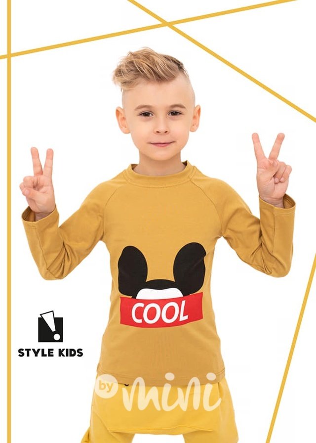 Chlapecké triko COOL - mustard