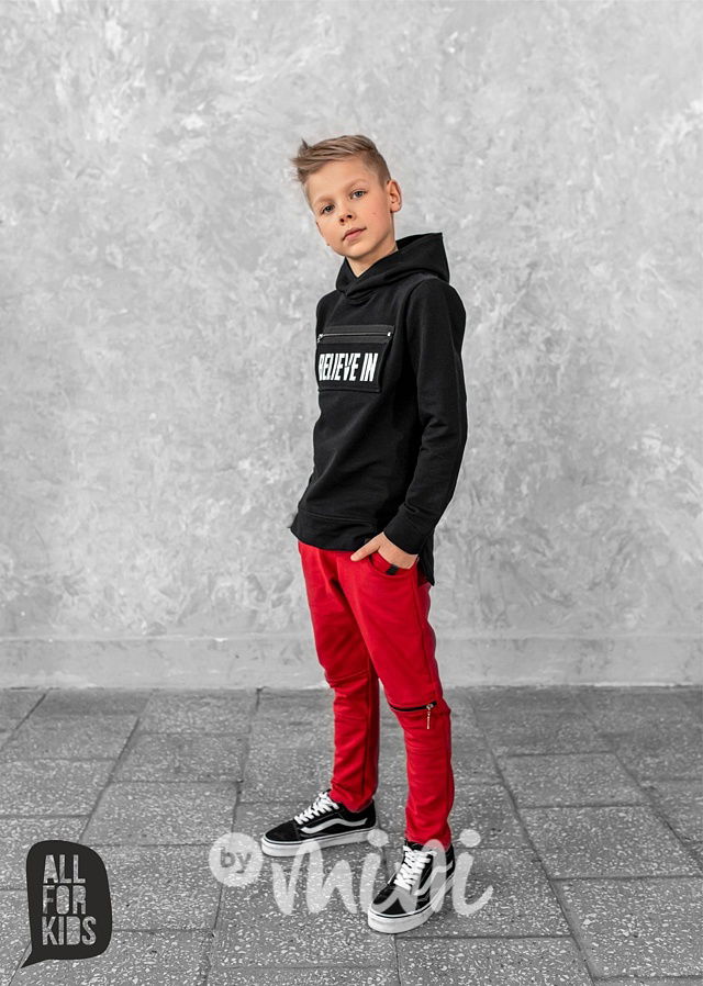 Tepláky se zipy červené *AFK*