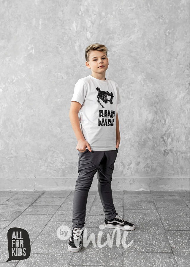 Biker jogger tepláky steel *AFK*