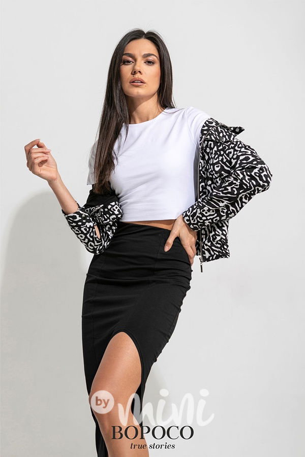 Jarní bunda splash white #MiniMe