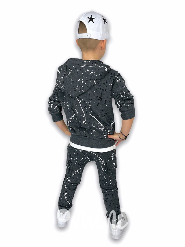 Dirty chlapecké baggy kapsáče zip - dark grey