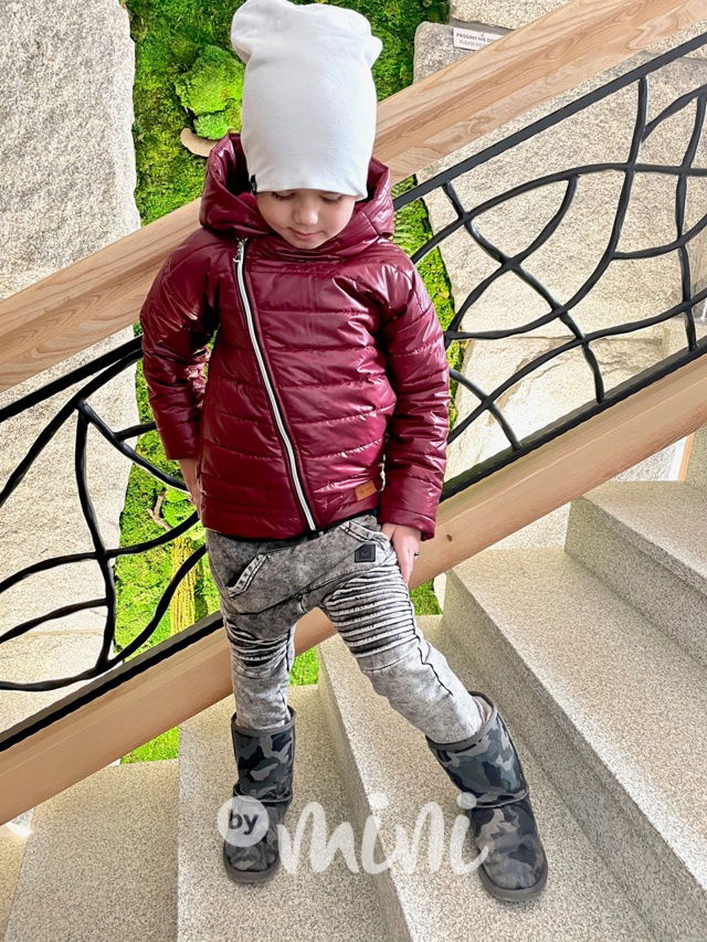 Bordo chlapecká bunda jarní přechodová